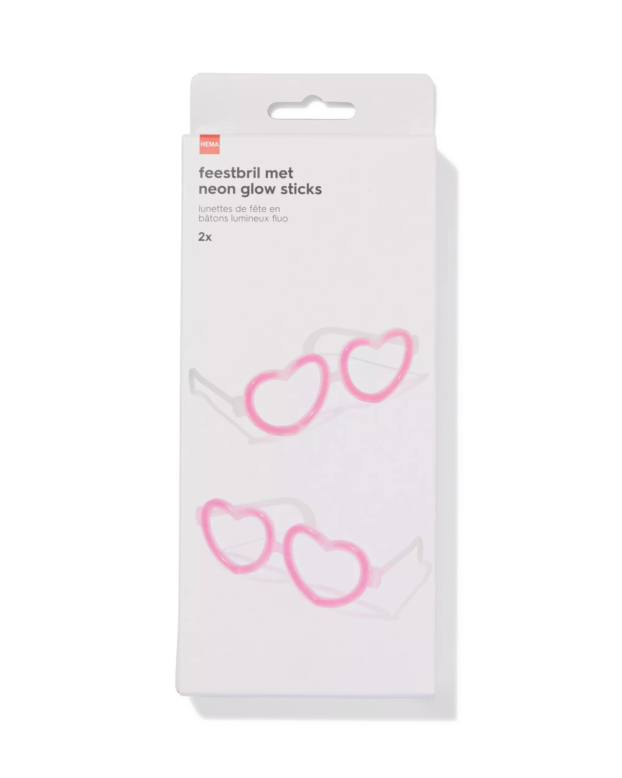 lunettes de fête avec bâtons fluorescents - lot de 2