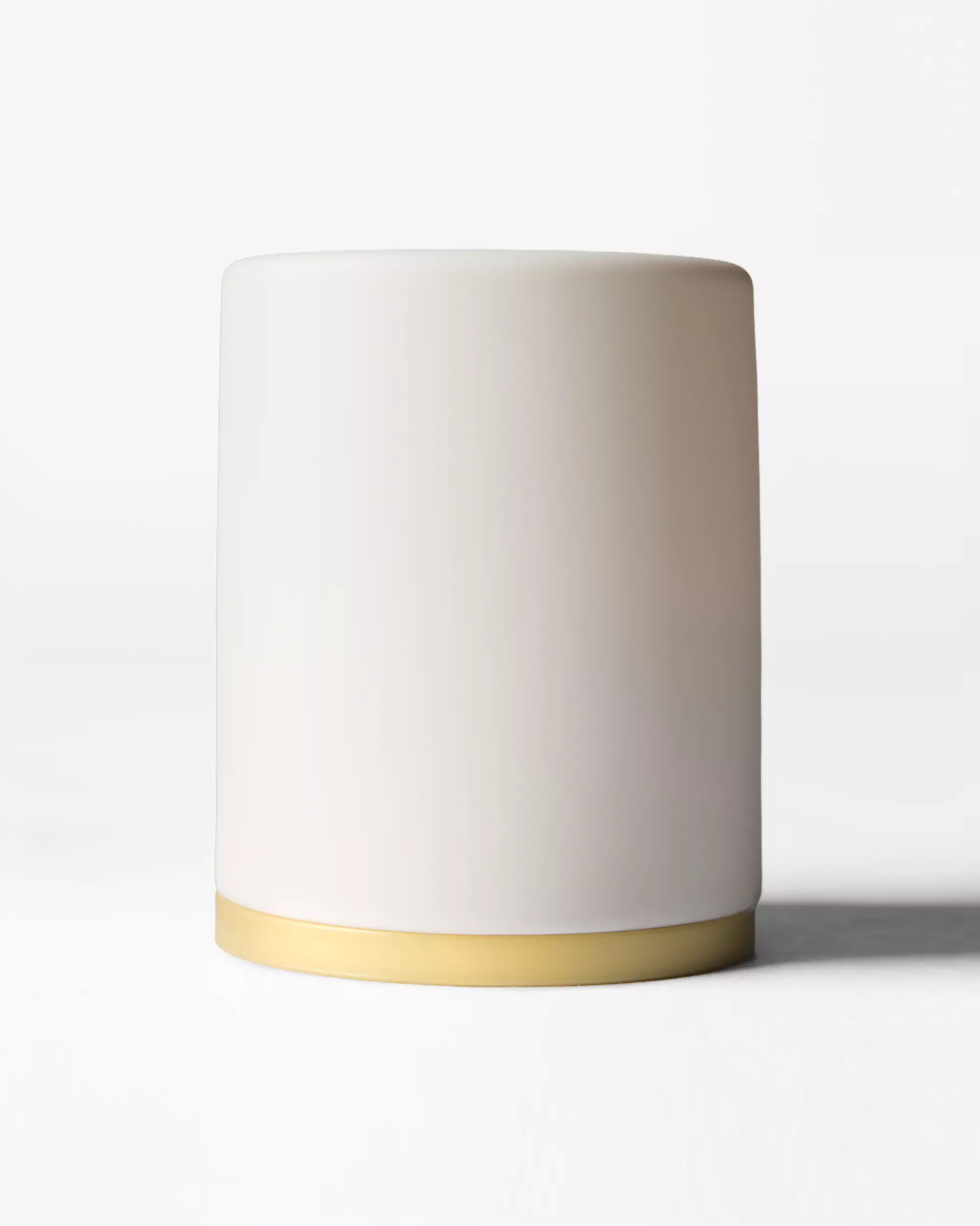bougie cylindrique led d'ambiance ⌀7x8,5cm silicone blanche