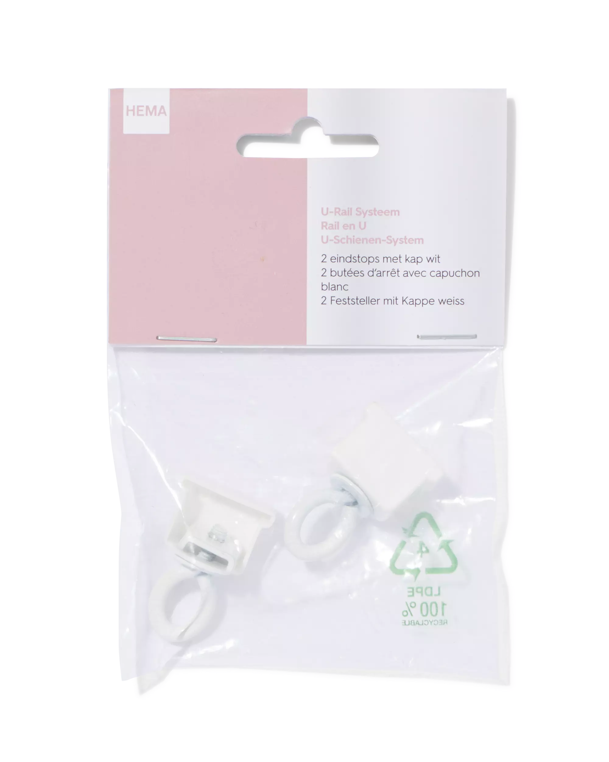 capuchon d'extrémité avec embout blanc - 2 pièces