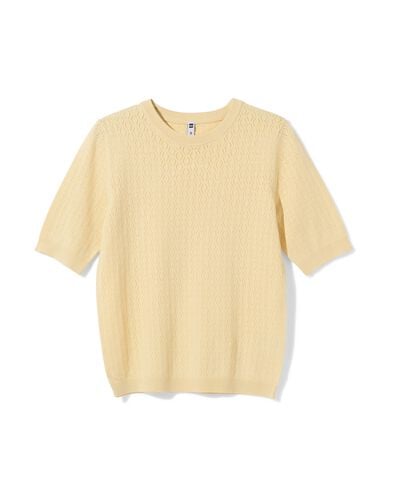 Damenpullover, strukturiert hellgelb hellgelb - 36212920LIGHTYELLOW - HEMA