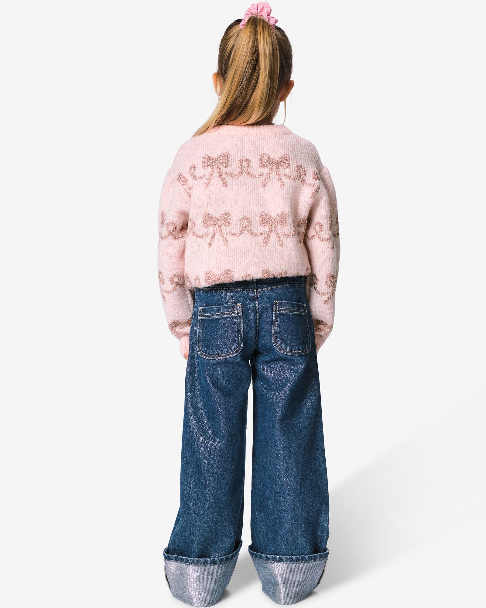 jean enfant coupe large bleu moyen bleu moyen - 30807722MIDBLUE - HEMA