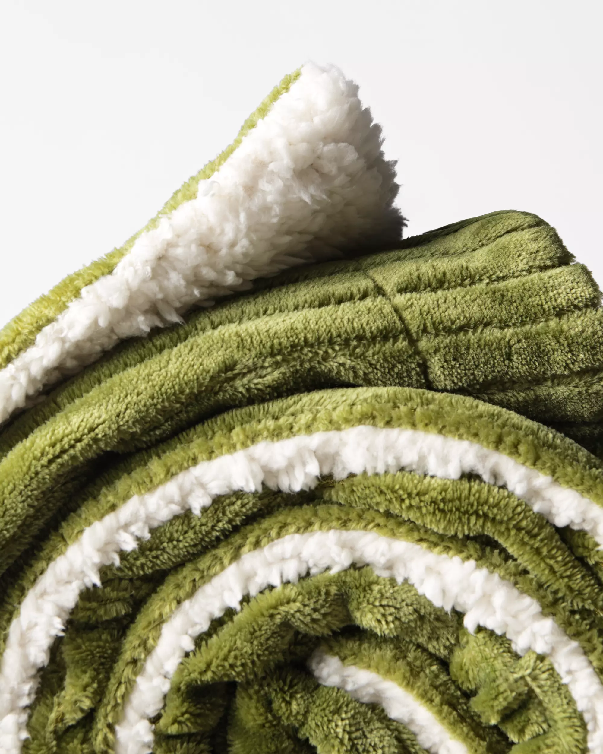plaid 150x130cm sherpa groen