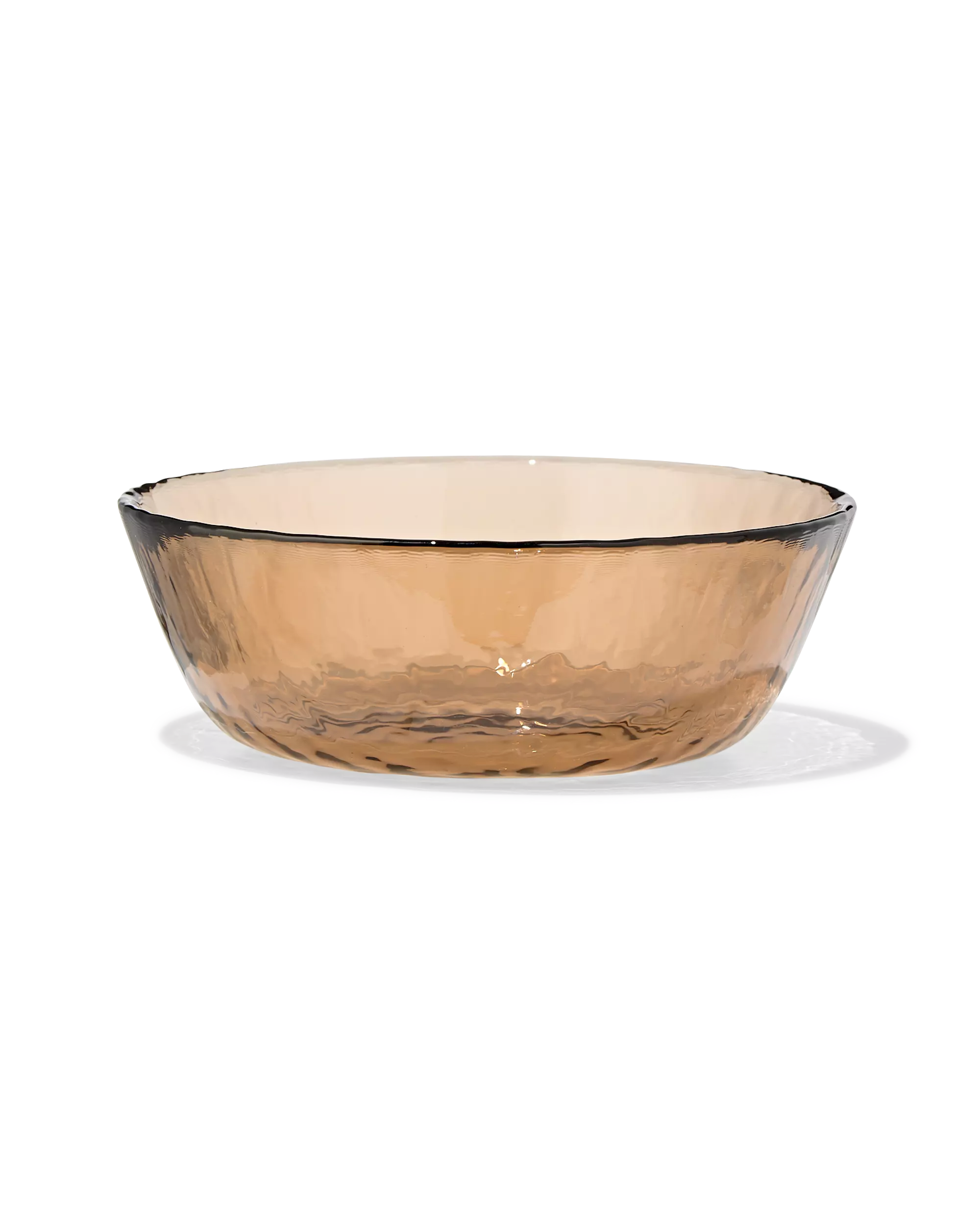 bol ⌀14,5cm verre martelé marron