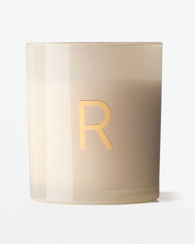 bougie en verre &Oslash;8x9cm lettre R R bougie en verre - 61102677 - HEMA