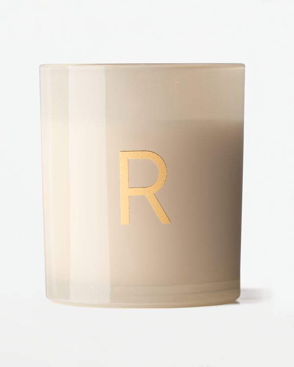 kaars in glas ⌀8x9cm letter R R - 61102677R - HEMA