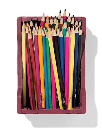 caisse pliante lettres recycl&eacute;e XS bordeaux bordeaux XS  13 x 18 x 8 - 39811083 - HEMA