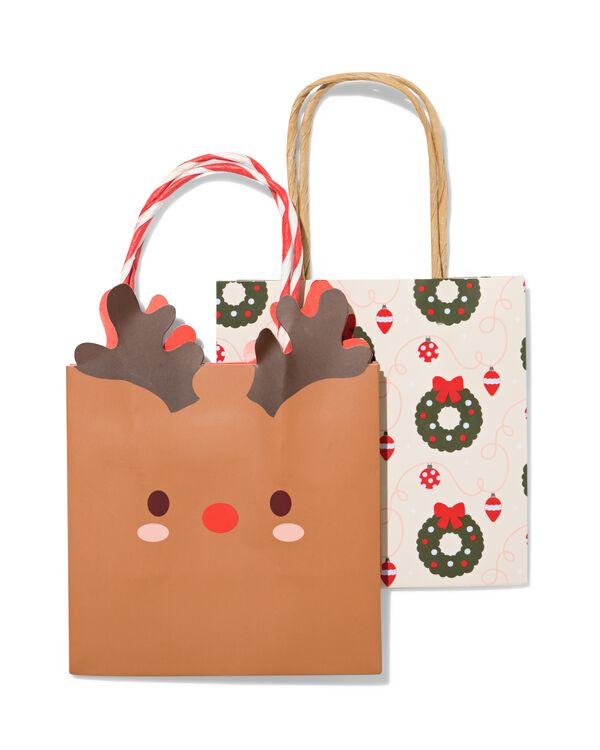 sac cadeau S 21,5 x 12,5 cm rennes couronne - 2 pi&egrave;ces - 25702205 - HEMA