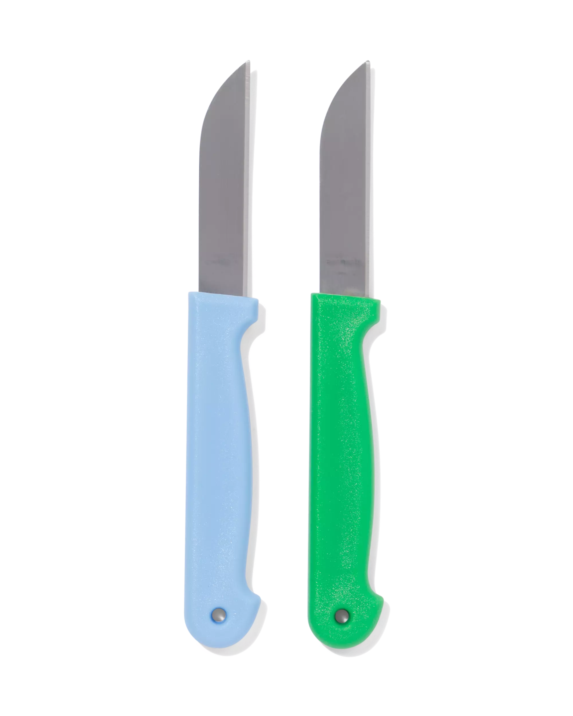 Kartoffelmesser, 2 Stück, grün/blau