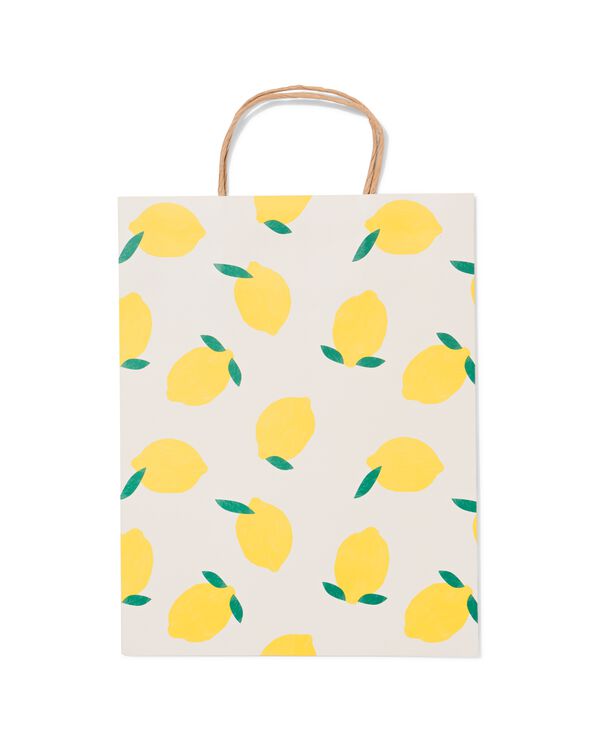 cadeautas L 31x24cm citroenen - 14700236 - HEMA