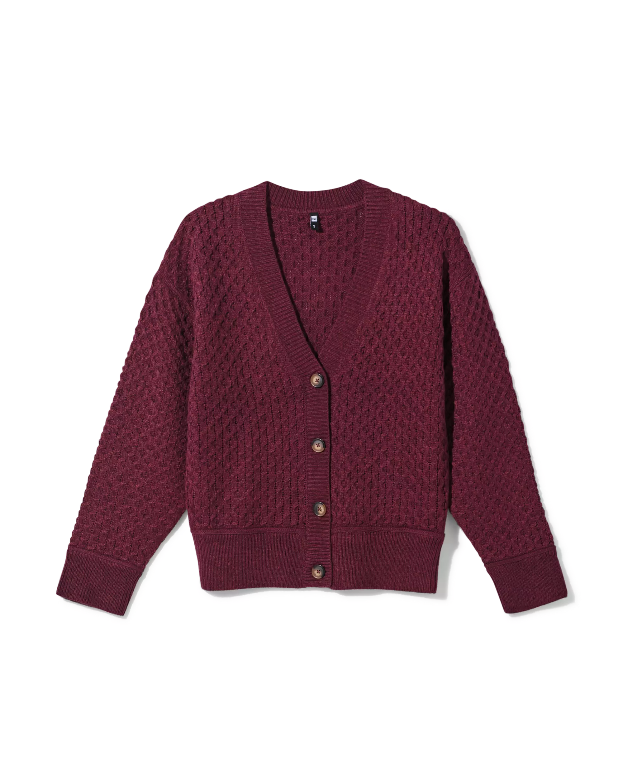 damesvest grofgebreid acryl