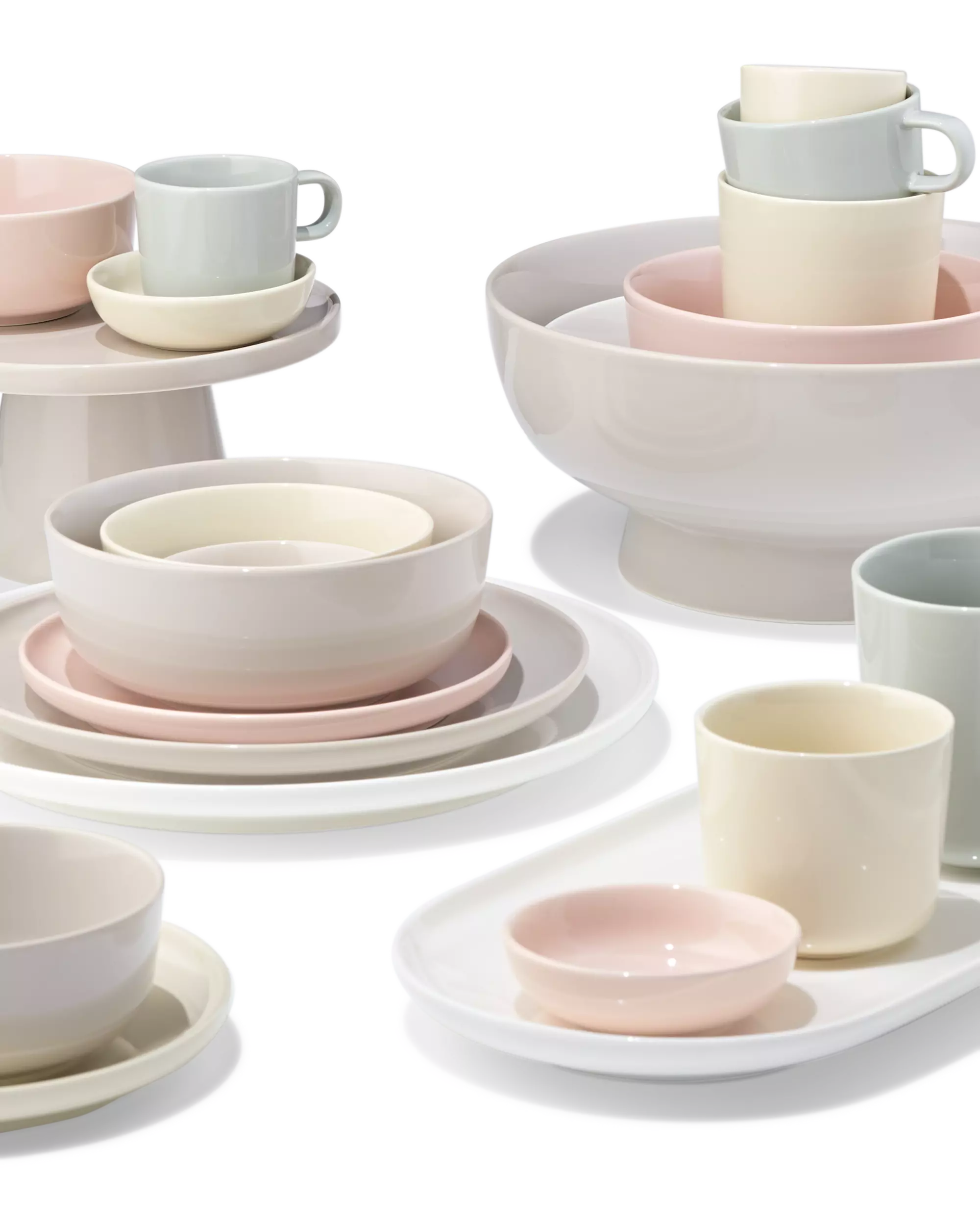 présentoir à gâteau ⌀28cm Knap new bone china jaune