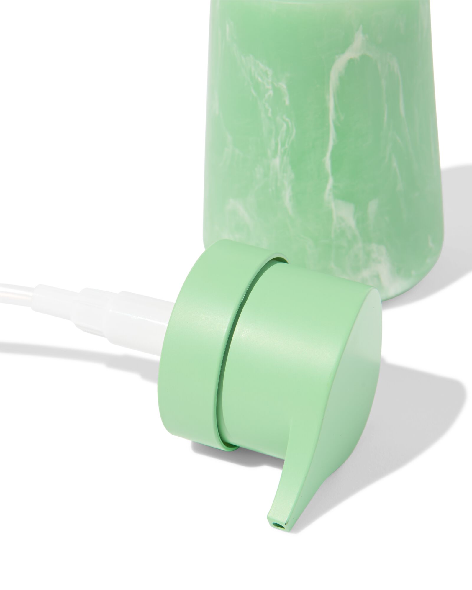 zeeppomp 15x⌀8cm epoxy marmerlook groen - 80300176 - HEMA