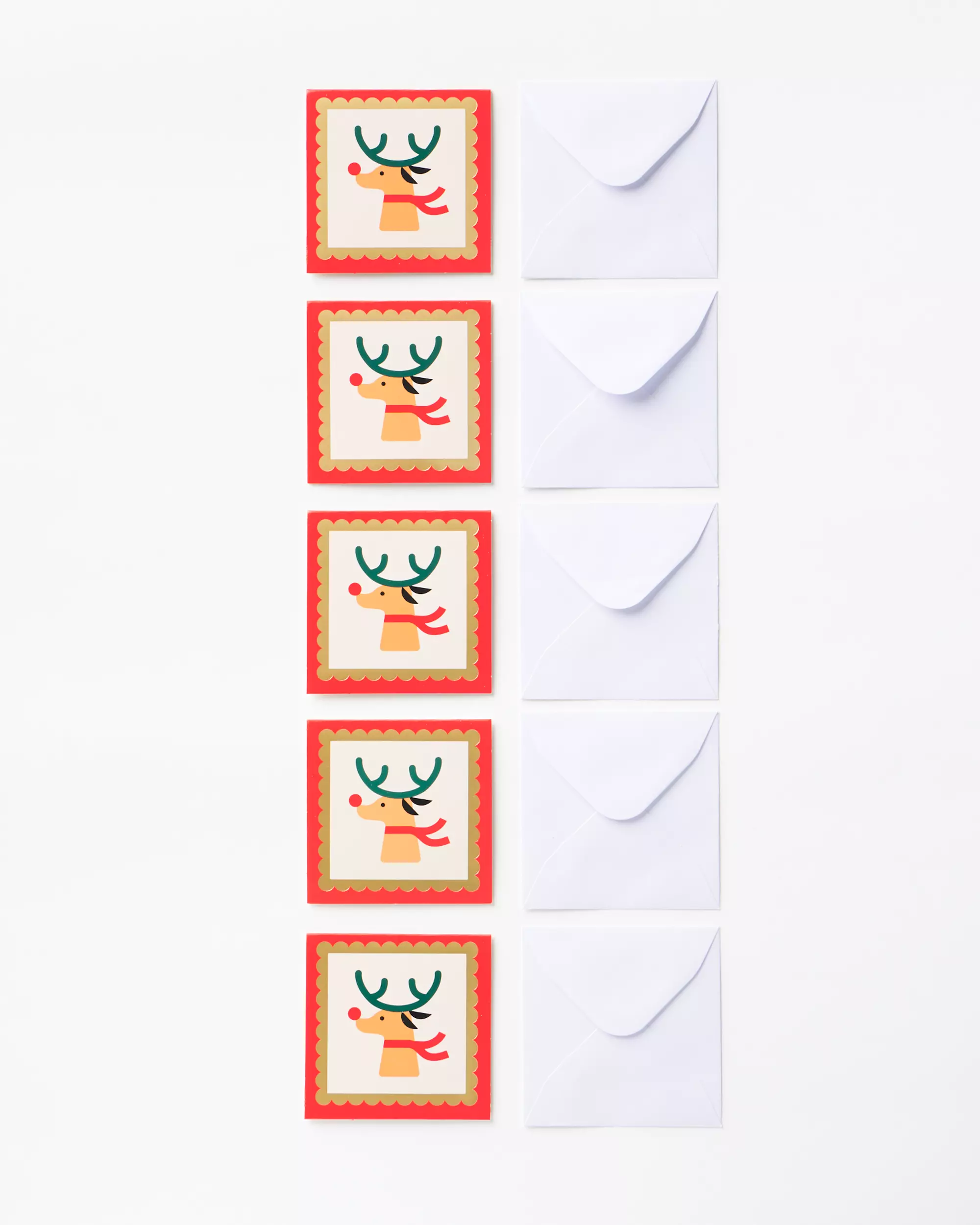 cartes de Noël timbre - 5 pièces