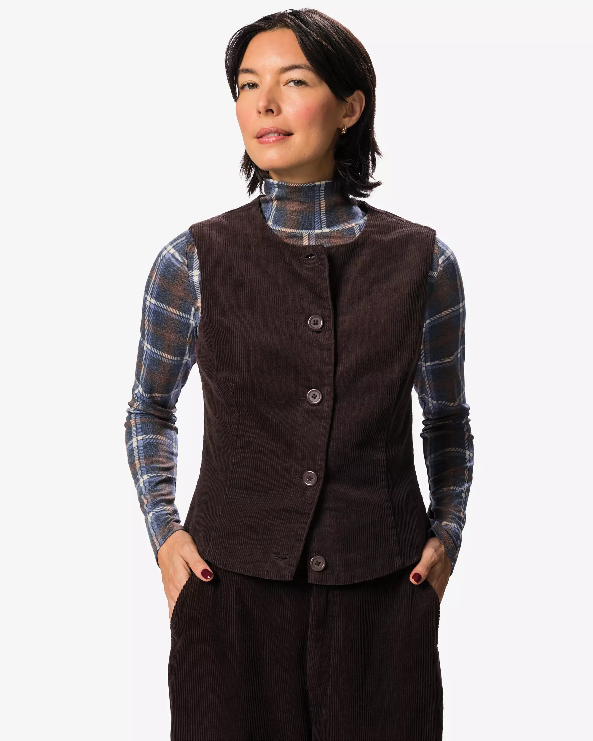 damesgilet rib