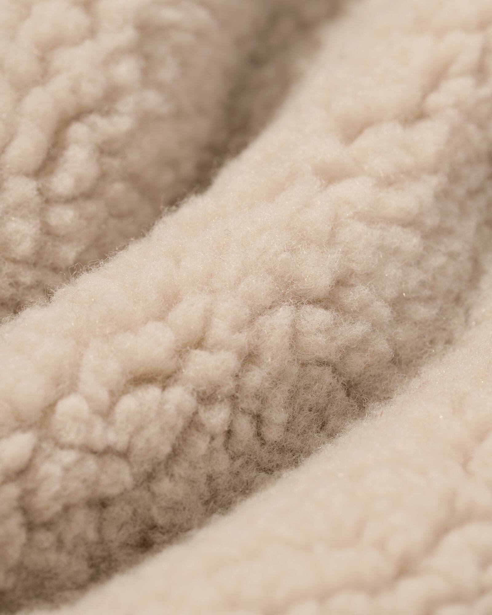damesgilet teddy beige beige - 36215270BEIGE - HEMA