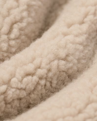 damesgilet teddy beige beige - 36215270BEIGE - HEMA