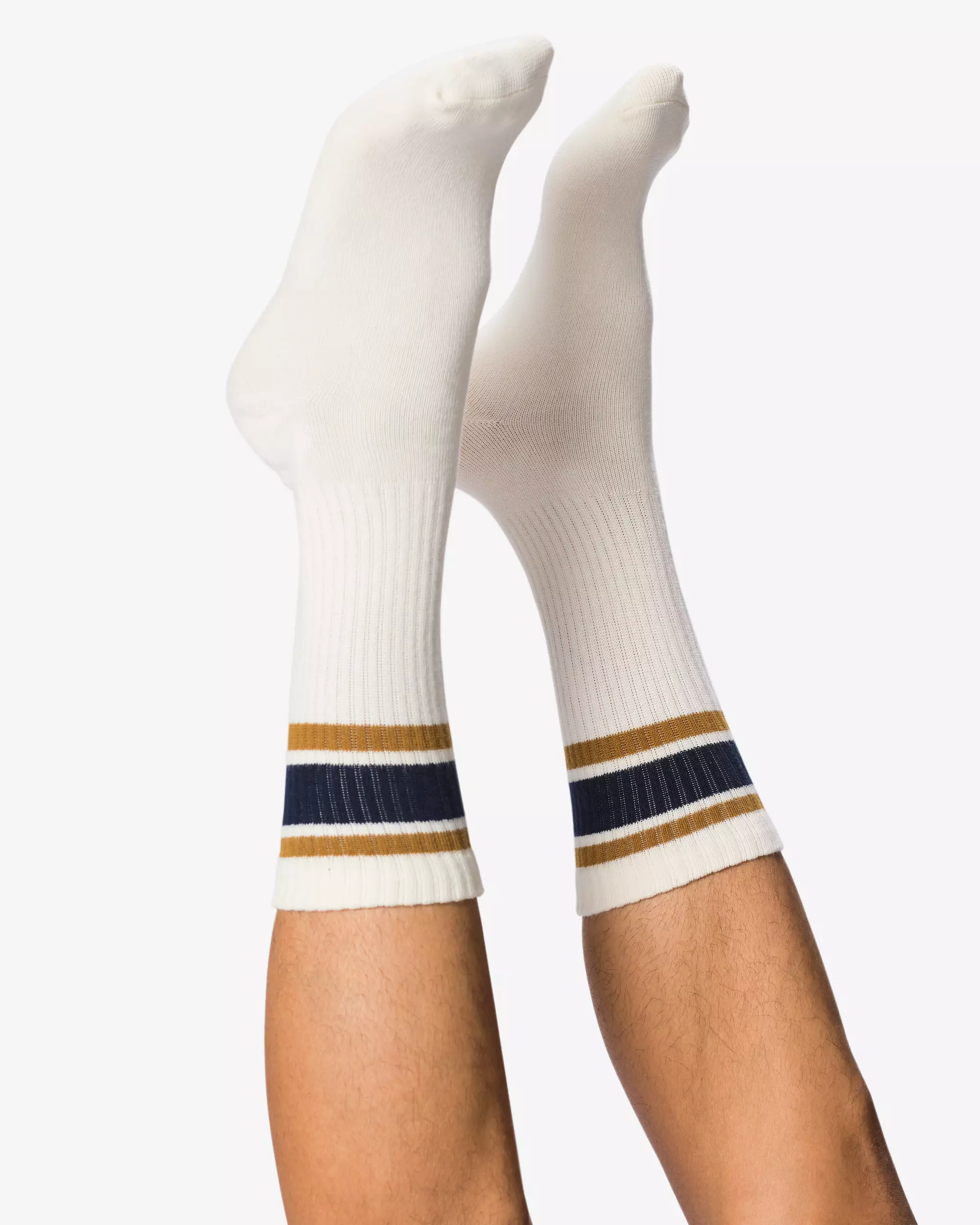 chaussettes homme à rayures sportives