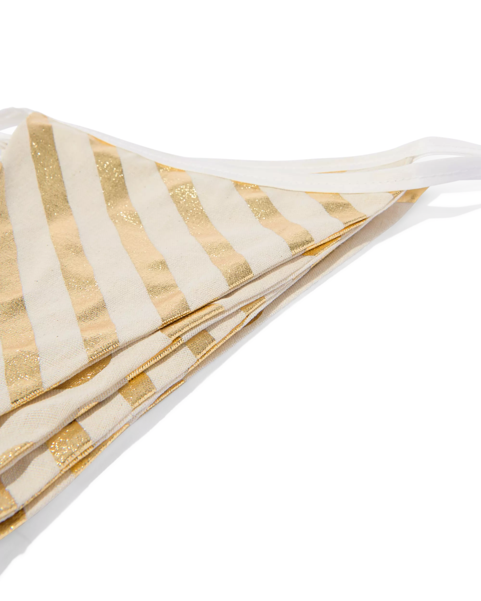 Wimpelkette 8 m Stoff Gold