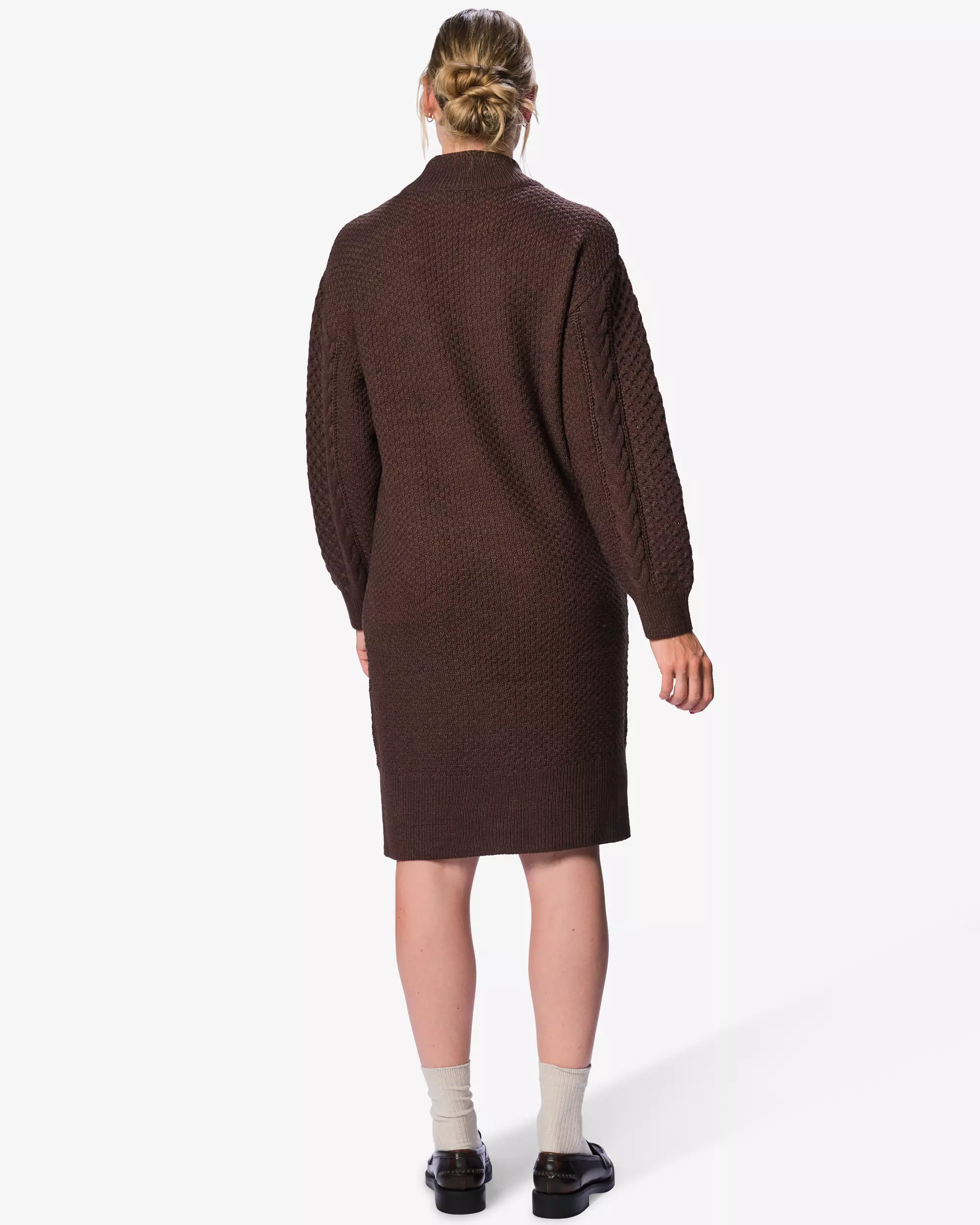 robe femme coupe classique torsadé maille grossière acrylique