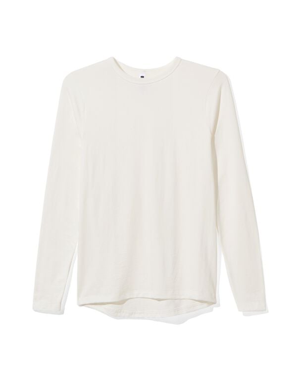 t-shirt thermique femme blanc blanc - 19669997WHITE - HEMA