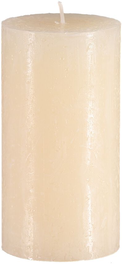bougie rustique &Oslash;7x19 cm ivoire ivoire 7 x 19 - 13503149 - HEMA