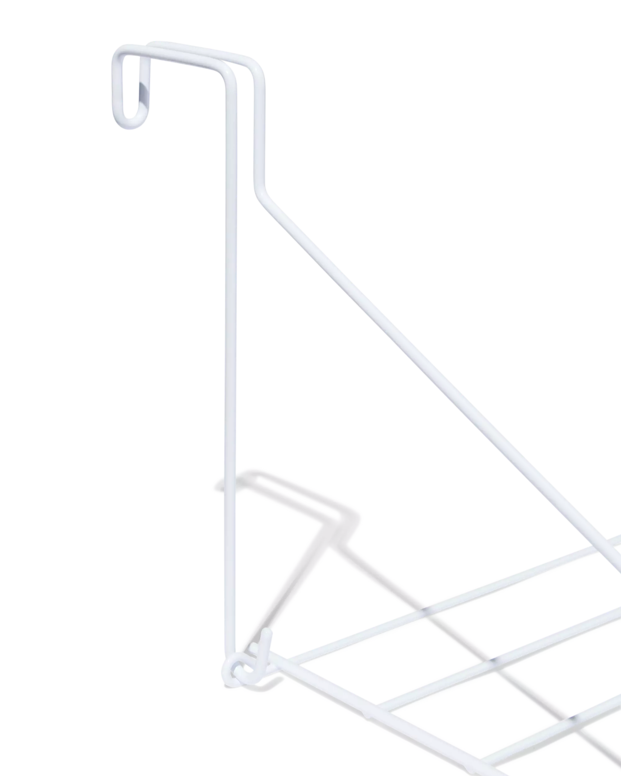 étendoir mural 57x48x3,5 cm métal blanc