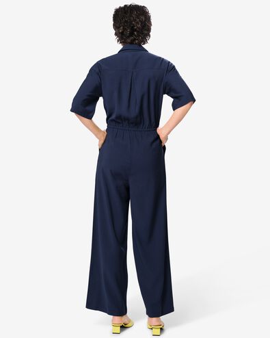 damesjumpsuit Sarie donkerblauw donkerblauw - 36212480DARKBLUE - HEMA