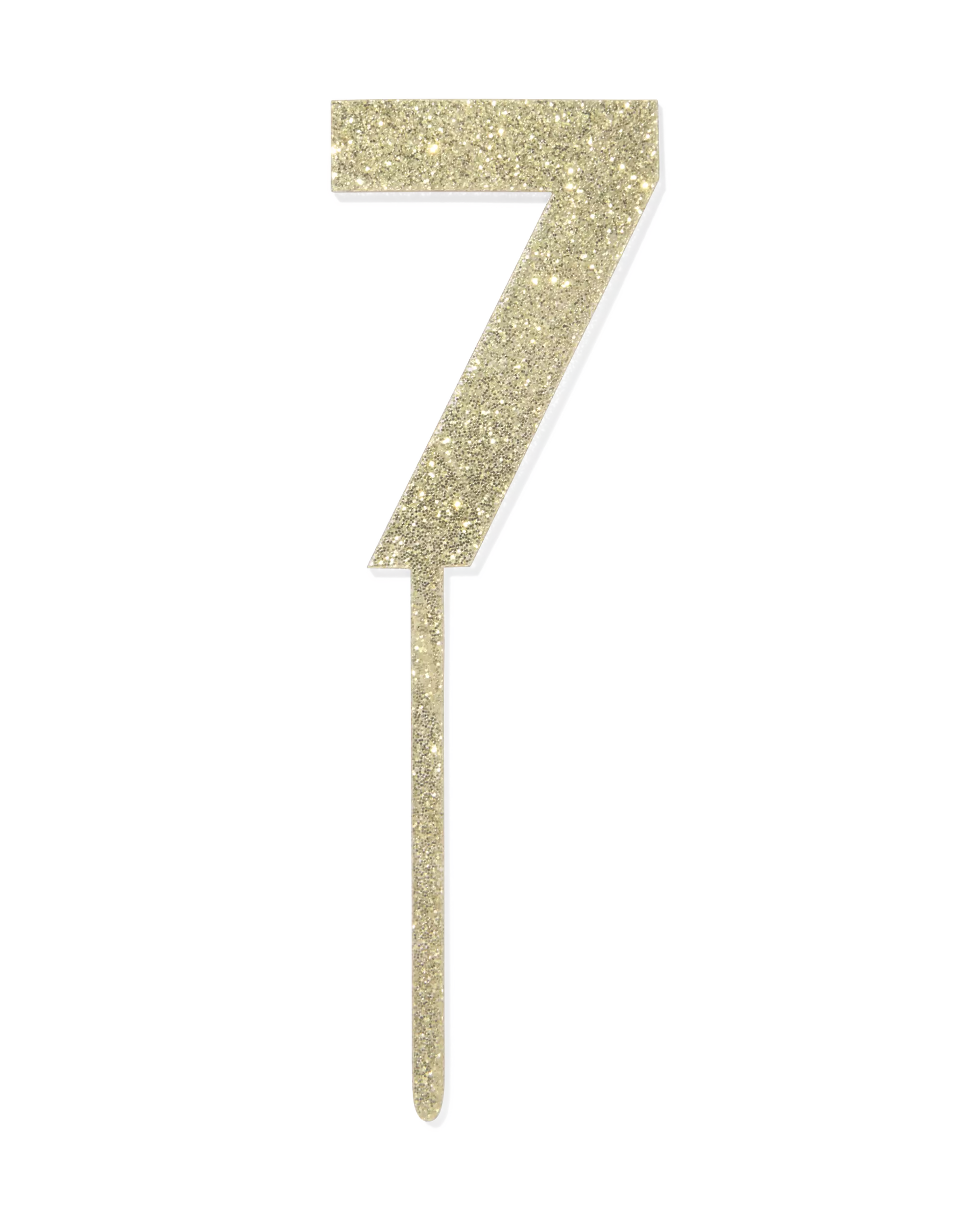 Décoration de gâteau réutilisable chiffre 7