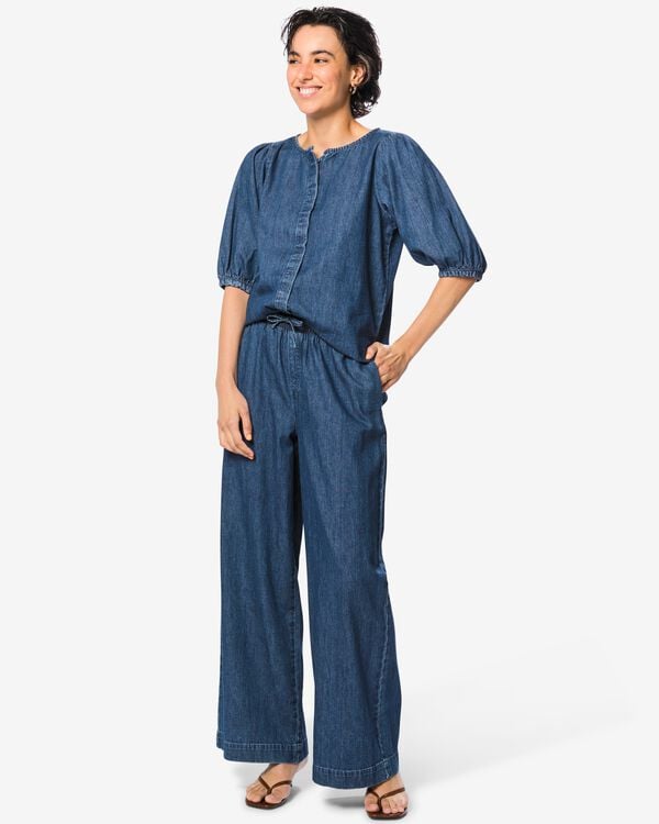 Damenhose Suzy, Denim dunkeljeansfarben dunkeljeansfarben - 36203770DARKDENIM - HEMA