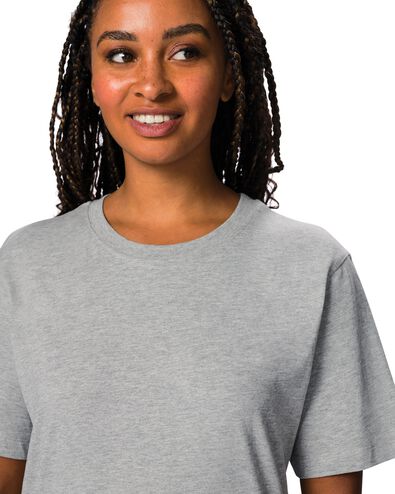 t-shirt femme Larissa jersey gris clair - 36305820LIGHTGREY - HEMA