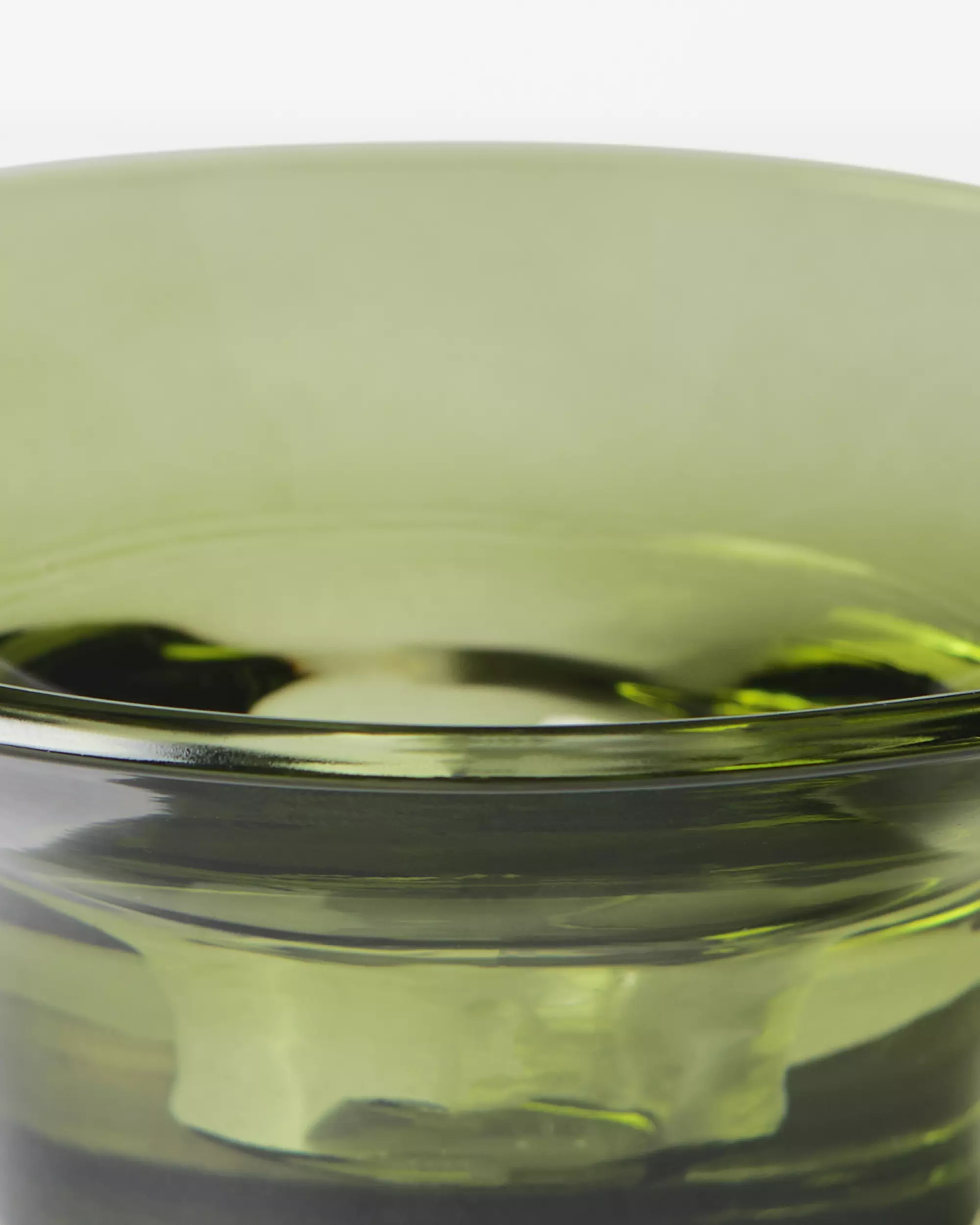 kandelaar ⌀11x5cm Zwier glas groen