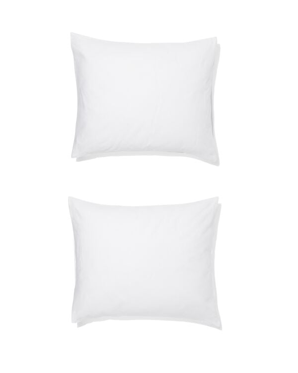 Kopfkissenbez&uuml;ge 60 x 70 cm Baumwolle wei&szlig; - 5180030 - HEMA