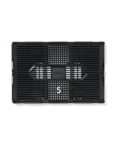 caisse pliable &agrave; lettres recycl&eacute;e S noir noir S  20 x 30 x 11,5 - 39811074 - HEMA