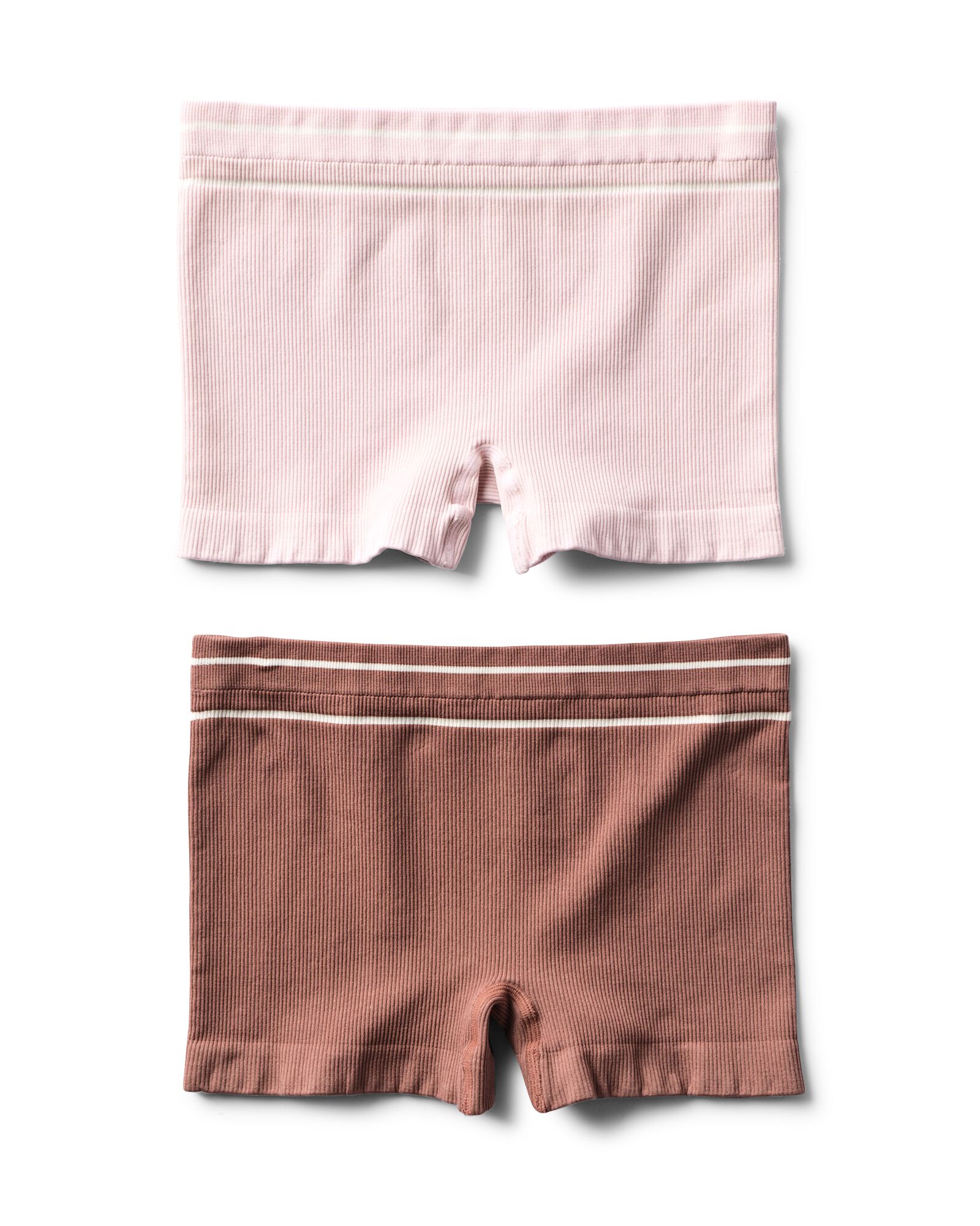 Kinderunterhose, nahtlos, gerippt &ndash; 2 St&uuml;ck braun braun - 19303520BROWN - HEMA