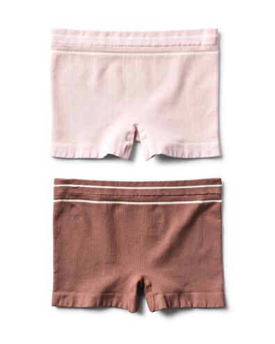 Kinderunterhose, nahtlos, gerippt &ndash; 2 St&uuml;ck braun braun - 19303520BROWN - HEMA