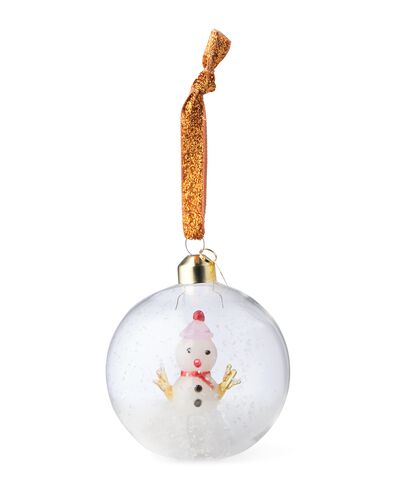 kersthanger ⌀8cm glas sneeuwpop - 25102158 - HEMA