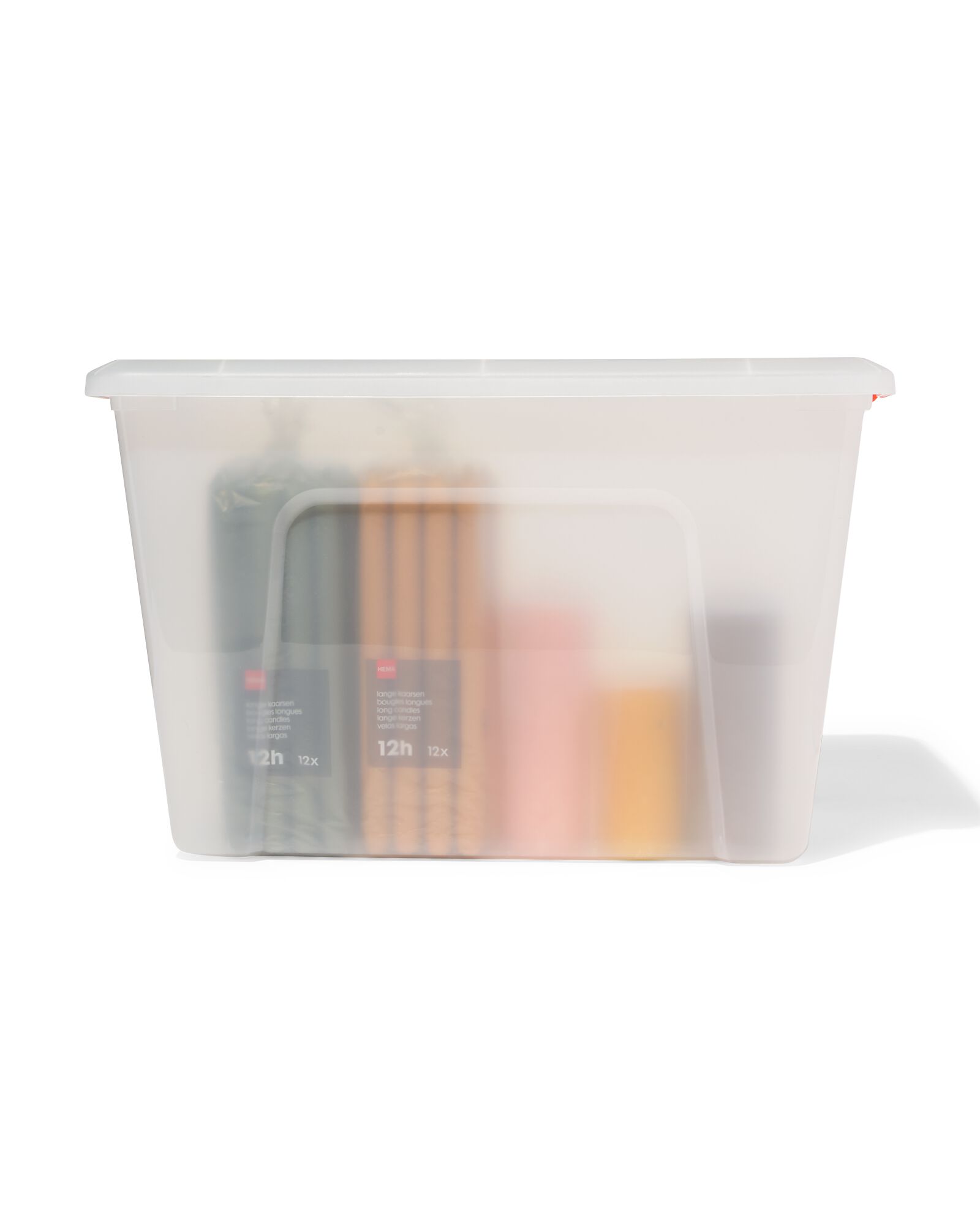 bo&icirc;te de rangement 60L Tokyo transparent 58x39.5x36.5 recycl&eacute;e 58 x 39.5 x 36.5 Tokyo - 39810410 - HEMA