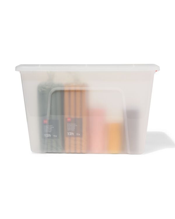 Ordnungbox Tokyo, 60 Liter, transparent, recycelt 58 x 39.5 x 36.5 - 39810410L58X395X365 - HEMA