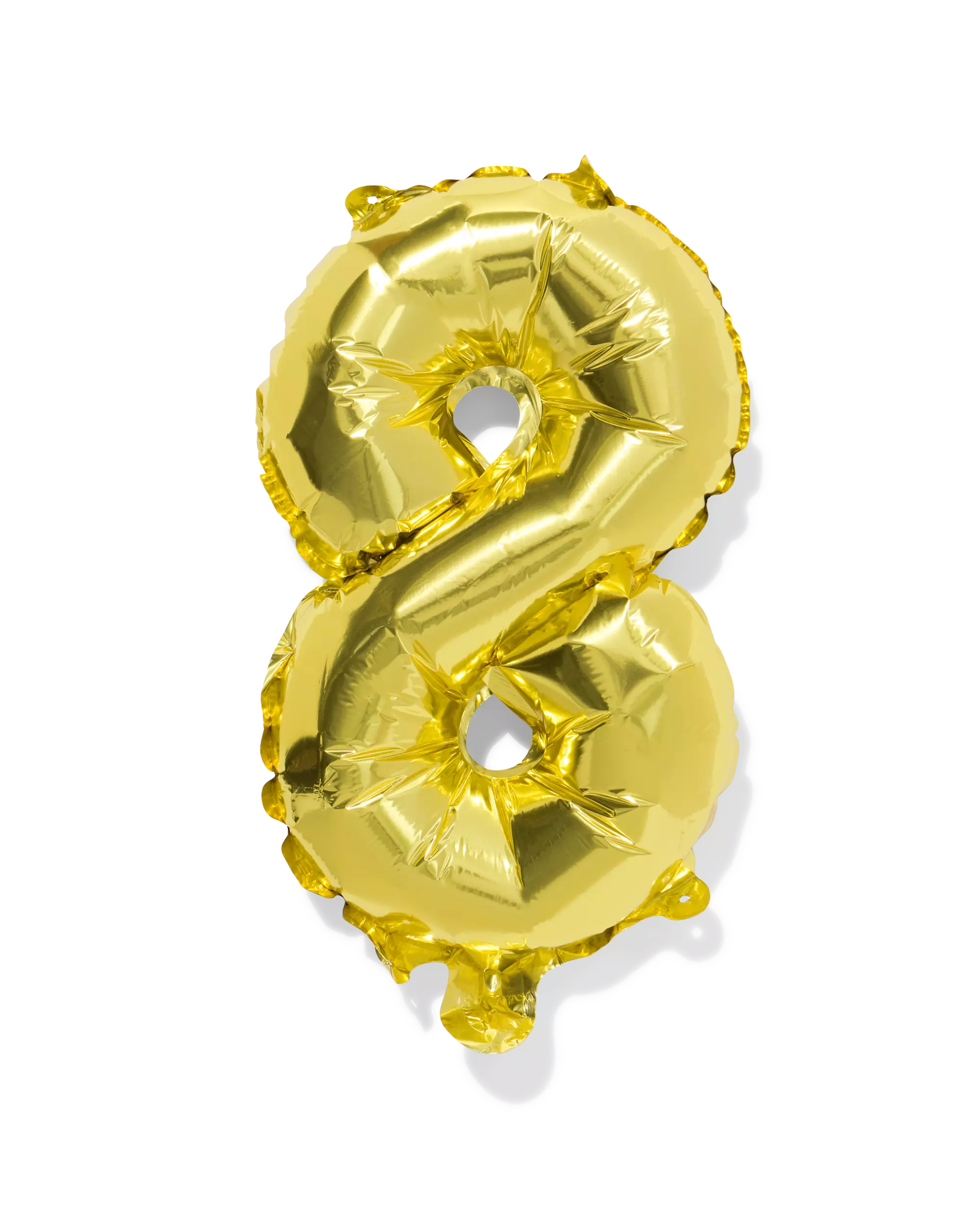 Folienballon Zahl 8 30 cm Gold