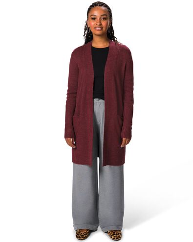 damesvest Lana bordeauxrood bordeauxrood - 36307160BURGUNDYRED - HEMA