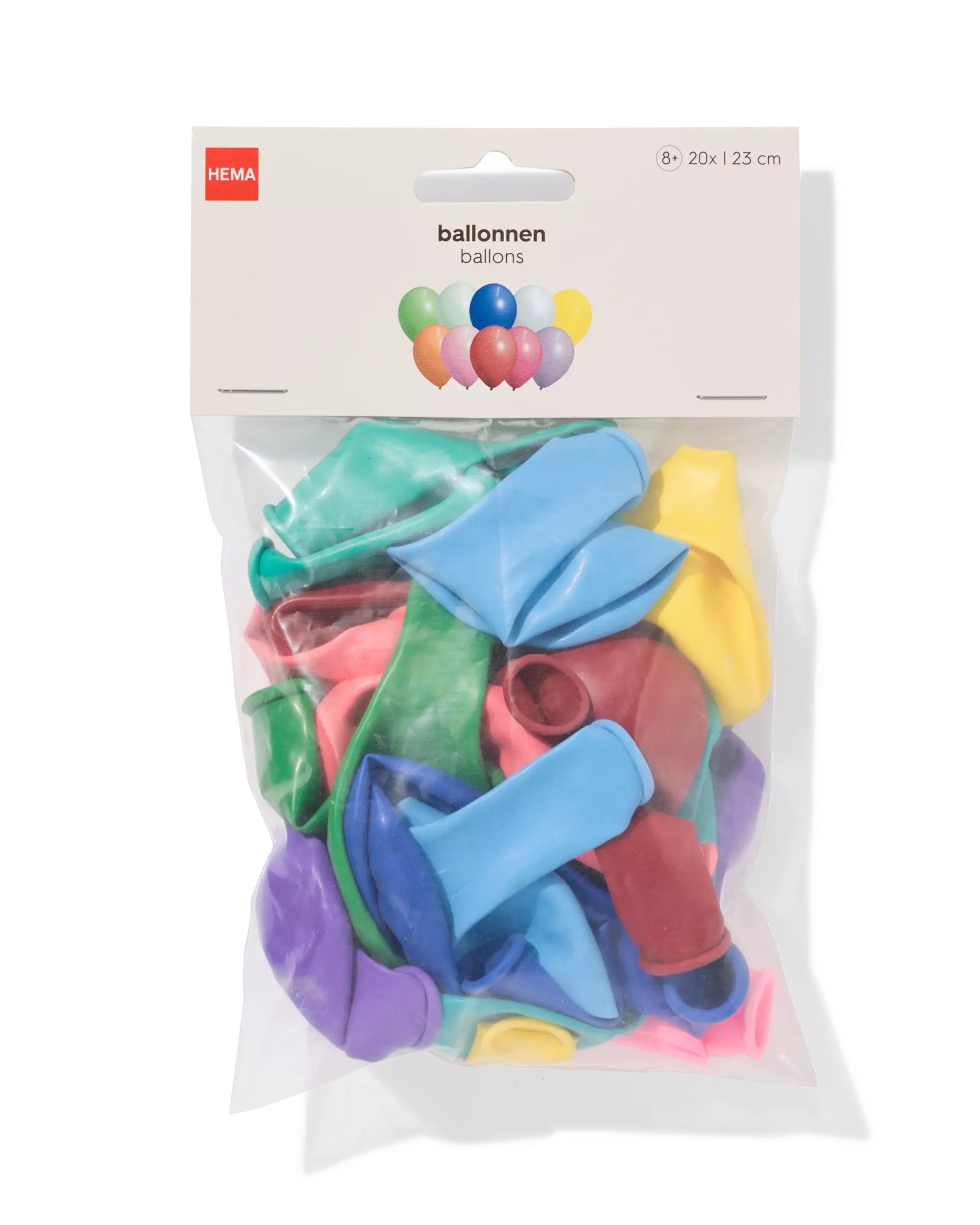 Luftballons, Ø 23 cm, bunt – 20 Stück