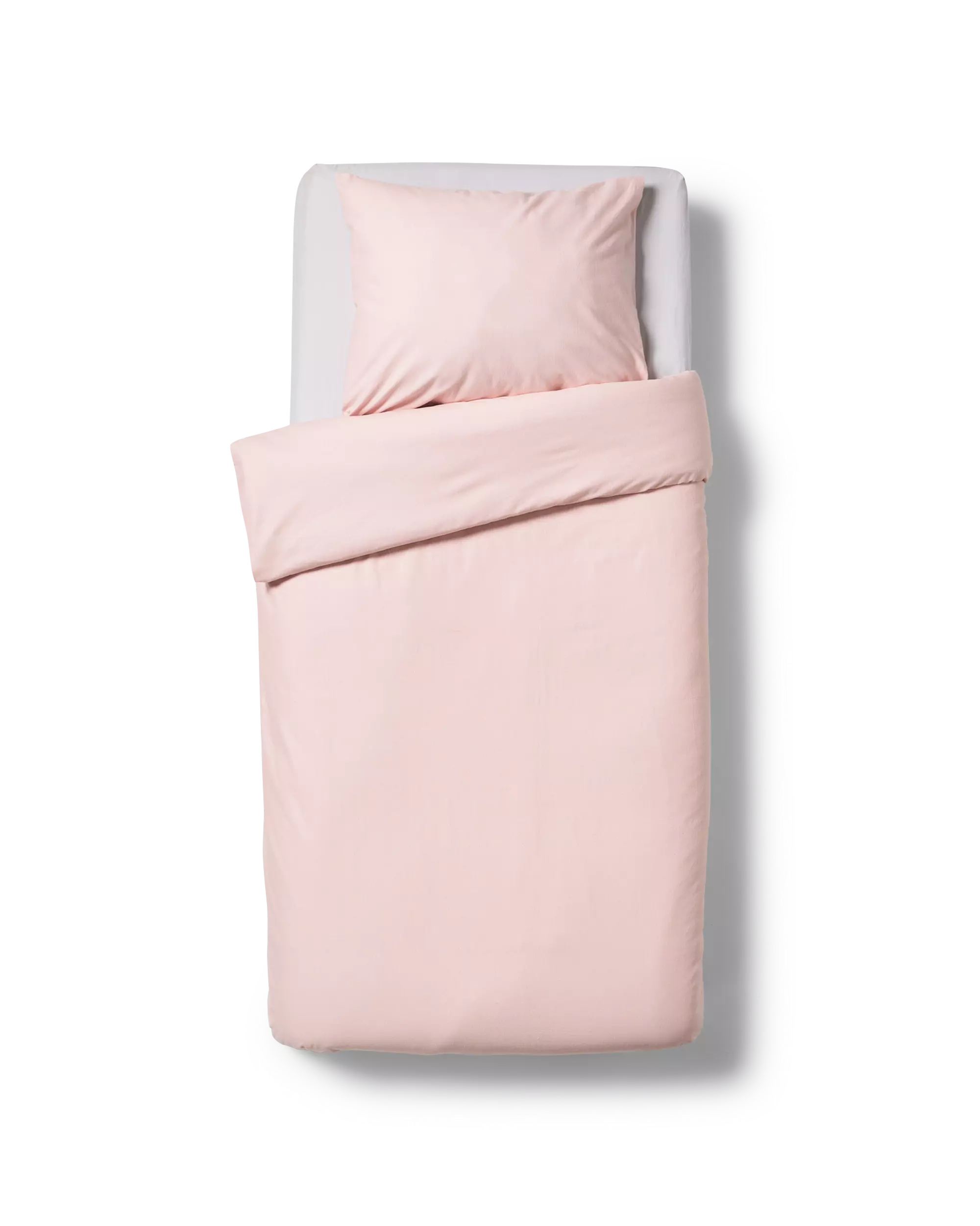 housse de couette 140x200/220 cm satin lignes rose