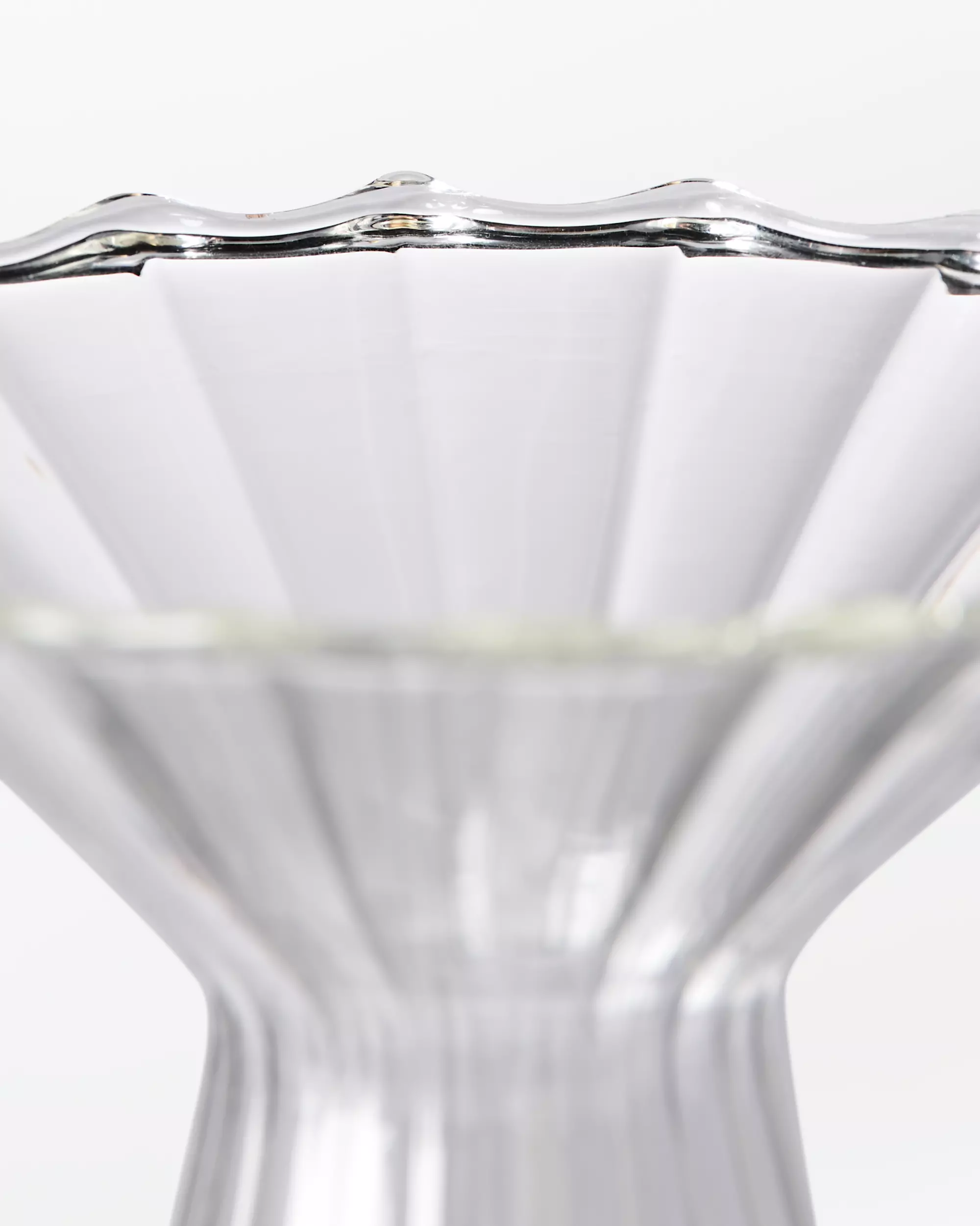 verre ⌀5,7x10,8cm Zwier verre nervuré transparent