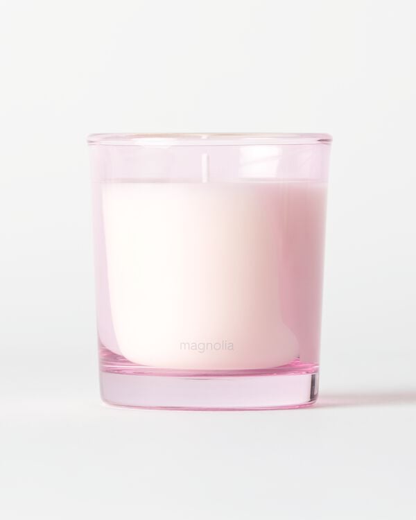 geurkaars in glas ⌀7x8cm magnolia  - 13507572 - HEMA