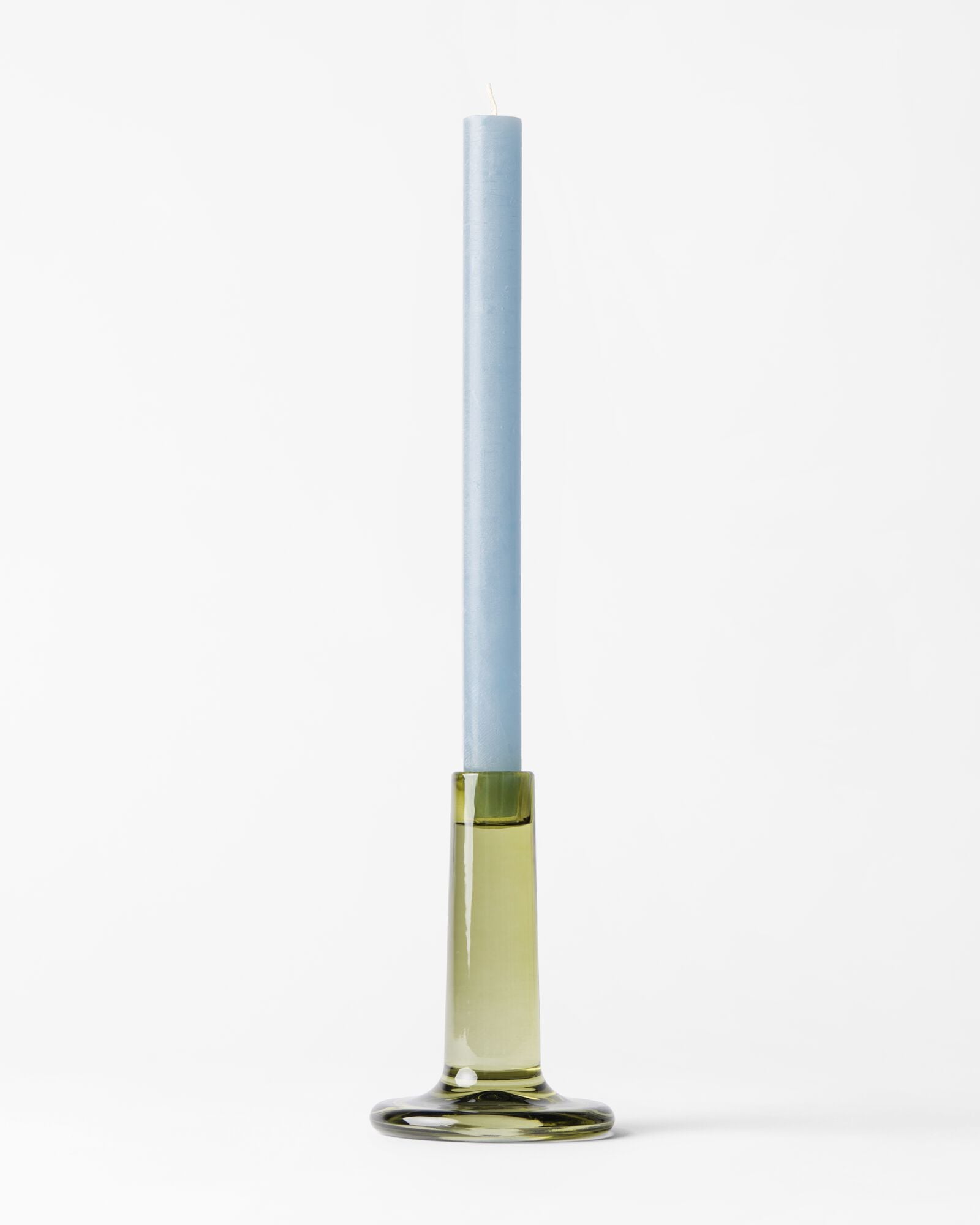 bougie d'int&eacute;rieur rustique &Oslash;2,2x27 cm bleu clair bleu clair 2.2 x 27 - 13502924 - HEMA