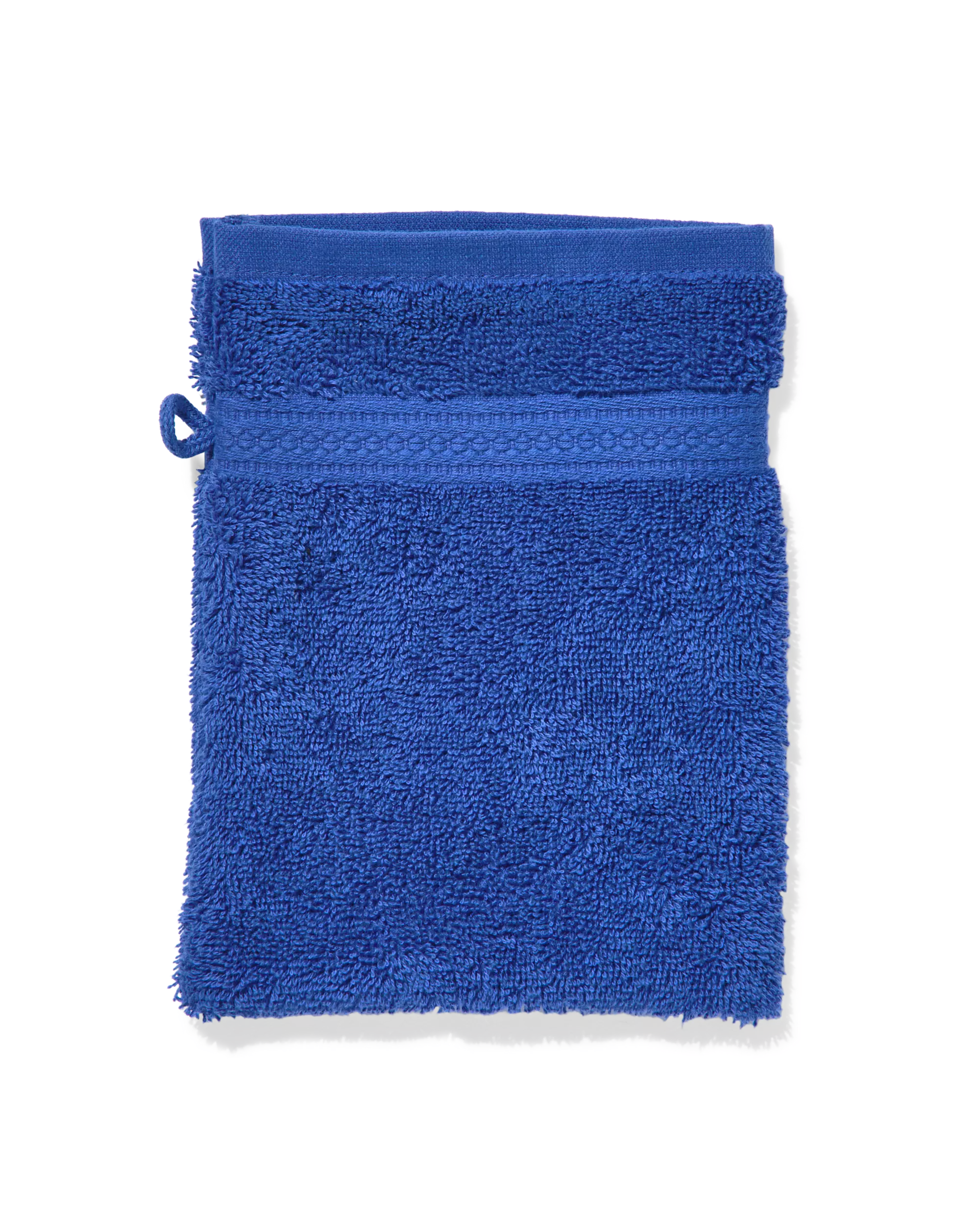 washand 16x21cm zware kwaliteit kobaltblauw