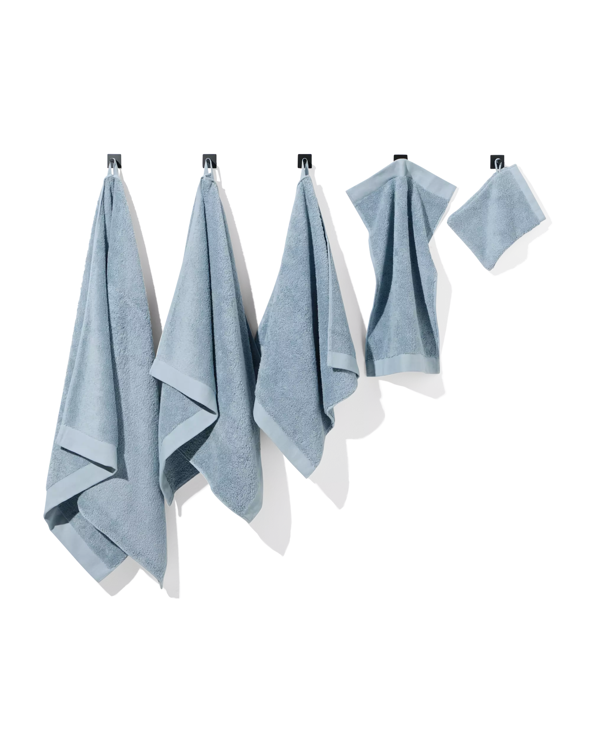 petite serviette 33x50 qualité hôtelière extra douce bleu glacier