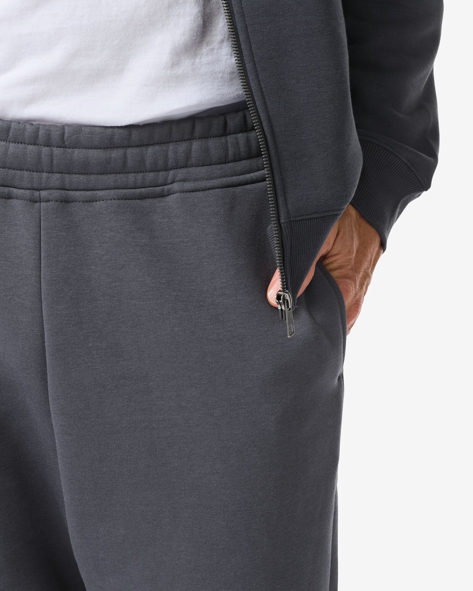 heren sweatbroek donkergrijs donkergrijs - 2101230DARKGREY - HEMA
