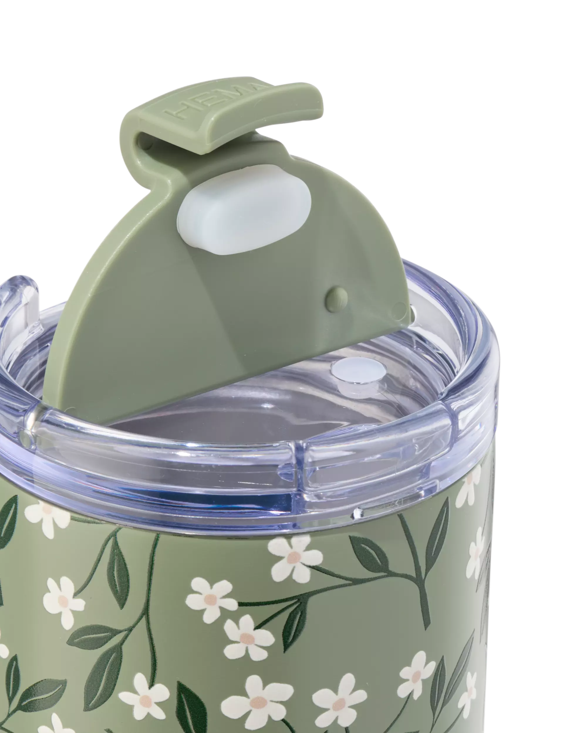 Thermobecher, 350 ml, Edelstahl, Blumen