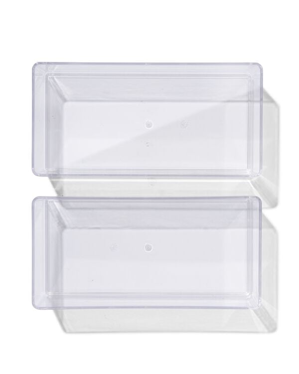 bakje transparant S - 2 stuks - 39822140 - HEMA